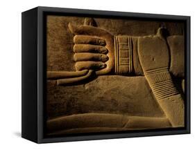 Clasped Hand of the Official Khudu-Khaf in Cemetery near Giza, Old Kingdom, Egypt-Kenneth Garrett-Framed Stretched Canvas