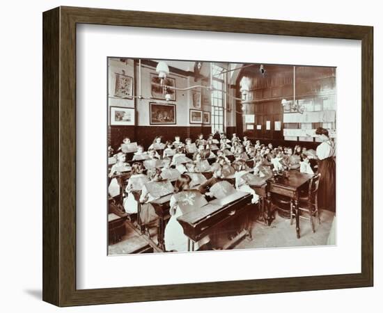 Class 5, Goodrich Road School, Camberwell, London, 1907-null-Framed Photographic Print