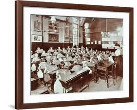 Class 5, Goodrich Road School, Camberwell, London, 1907-null-Framed Photographic Print