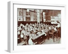 Class 5, Goodrich Road School, Camberwell, London, 1907-null-Framed Photographic Print