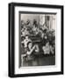 Class of Young Women Learning Sign Language at a School for the Deaf-null-Framed Art Print