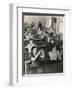 Class of Young Women Learning Sign Language at a School for the Deaf-null-Framed Art Print