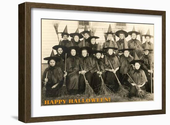 Class Picture of Witches-null-Framed Art Print