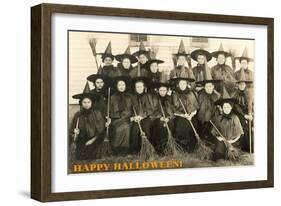 Class Picture of Witches-null-Framed Art Print