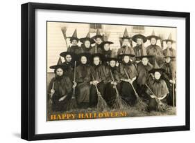 Class Picture of Witches-null-Framed Art Print