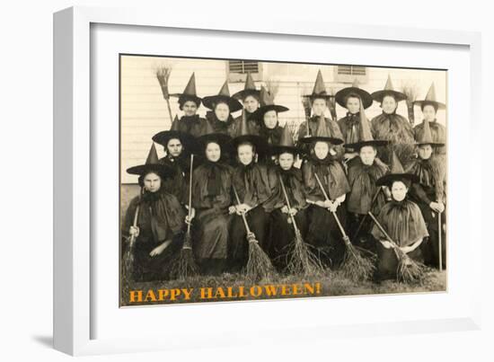 Class Picture of Witches-null-Framed Art Print