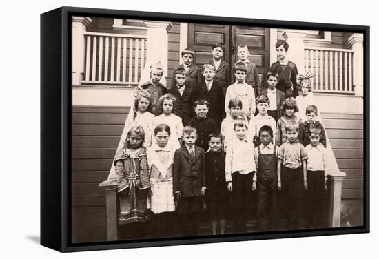 Class Picture-null-Framed Stretched Canvas
