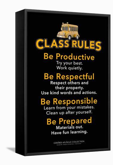 Class Rules-Gerard Aflague Collection-Framed Stretched Canvas