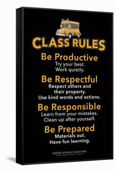 Class Rules-Gerard Aflague Collection-Framed Stretched Canvas