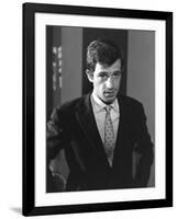 Classe tous risques by Claude Sautet with Jean-Paul Belmondo, 1960 (b/w photo)-null-Framed Photo