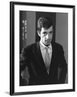 Classe tous risques by Claude Sautet with Jean-Paul Belmondo, 1960 (b/w photo)-null-Framed Photo