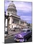 Classic 1950's Auto at Havana Capitol, Havana, Cuba-Bill Bachmann-Mounted Photographic Print