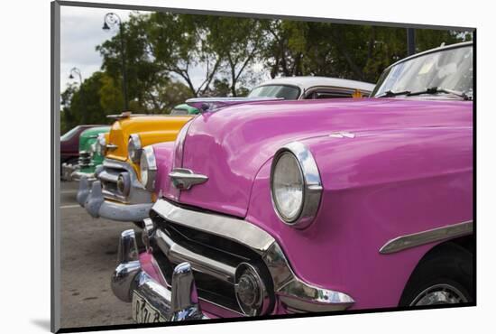 Classic 1950's car in Old Havana, Cuba.-Michele Niles-Mounted Photographic Print