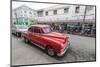 Classic 1950s Pontiac taxi, locally known as almendrones in the town of Cienfuegos, Cuba, West Indi-Michael Nolan-Mounted Photographic Print