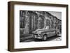 Classic 1953 Chevy Against Worn Stone Wall, Cojimar, Havana, Cuba-Bill Bachmann-Framed Photographic Print