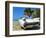 Classic 1959 White Cadillac Auto on Beautiful Beach of Veradara, Cuba-Bill Bachmann-Framed Photographic Print