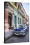 Classic 50s America Car in the Streets of Centro Habana, Havana, Cuba-Jon Arnold-Stretched Canvas