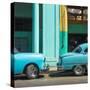 Classic 50s American Cars, Avenida De Italia, Centro Habana, Havana, Cuba-Jon Arnold-Stretched Canvas