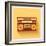 Classic 80S Boombox Portable Cassette Tape Player on Retro Background Detailed Vector Icon-Viktorus-Framed Art Print