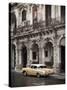 Classic American Car (Chevrolet), Paseo Del Prado, Havana, Cuba-Jon Arnold-Stretched Canvas