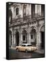 Classic American Car (Chevrolet), Paseo Del Prado, Havana, Cuba-Jon Arnold-Framed Stretched Canvas