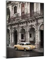 Classic American Car (Chevrolet), Paseo Del Prado, Havana, Cuba-Jon Arnold-Mounted Photographic Print