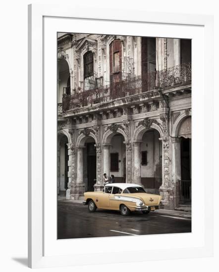 Classic American Car (Chevrolet), Paseo Del Prado, Havana, Cuba-Jon Arnold-Framed Photographic Print