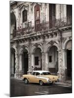 Classic American Car (Chevrolet), Paseo Del Prado, Havana, Cuba-Jon Arnold-Mounted Photographic Print