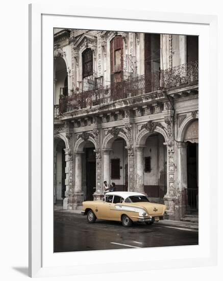 Classic American Car (Chevrolet), Paseo Del Prado, Havana, Cuba-Jon Arnold-Framed Photographic Print