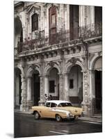 Classic American Car (Chevrolet), Paseo Del Prado, Havana, Cuba-Jon Arnold-Mounted Photographic Print