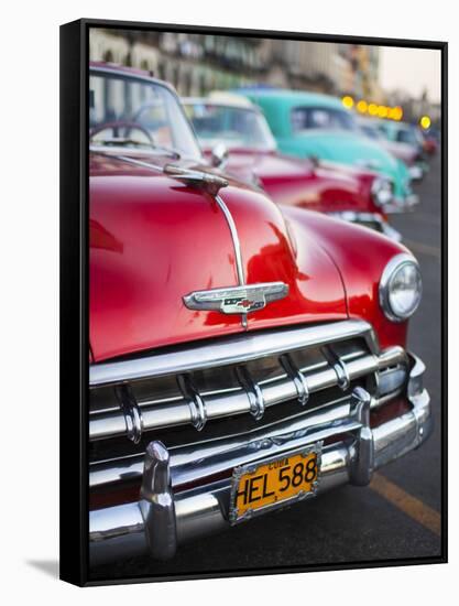 Classic American Car, Havana, Cuba-Jon Arnold-Framed Stretched Canvas