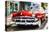 Classic American Car - In the Style of Oil Painting-Philippe Hugonnard-Stretched Canvas