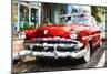 Classic American Car - In the Style of Oil Painting-Philippe Hugonnard-Mounted Giclee Print