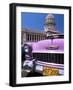 Classic American Car Outside the Capitolio, Havana, Cuba, West Indies, Central America-Lee Frost-Framed Photographic Print