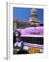 Classic American Car Outside the Capitolio, Havana, Cuba, West Indies, Central America-Lee Frost-Framed Photographic Print