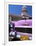 Classic American Car Outside the Capitolio, Havana, Cuba, West Indies, Central America-Lee Frost-Framed Photographic Print