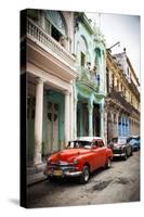 Classic American Car (Plymouth), Havana, Cuba-Jon Arnold-Stretched Canvas