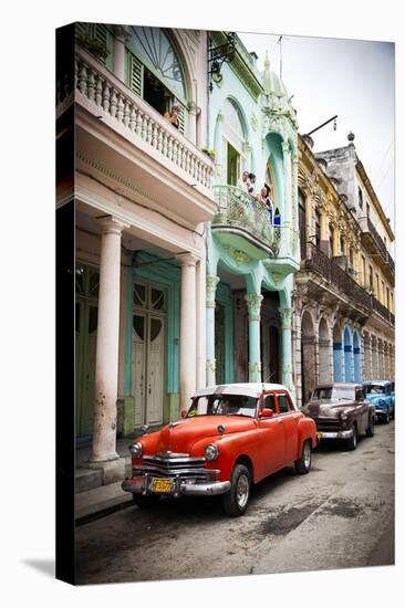 Classic American Car (Plymouth), Havana, Cuba-Jon Arnold-Stretched Canvas