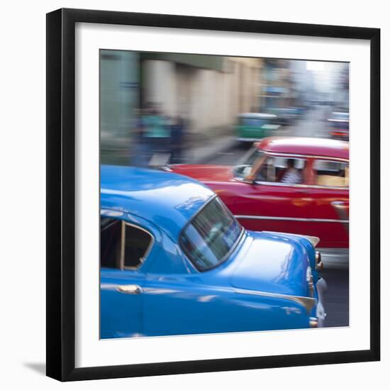 Classic American Cars, Havana, Cuba-Jon Arnold-Framed Photographic Print