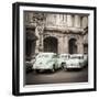 Classic American Cars in Front of the Gran Teatro, Parque Central, Havana, Cuba-Jon Arnold-Framed Premium Photographic Print