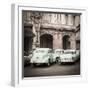 Classic American Cars in Front of the Gran Teatro, Parque Central, Havana, Cuba-Jon Arnold-Framed Premium Photographic Print