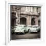 Classic American Cars in Front of the Gran Teatro, Parque Central, Havana, Cuba-Jon Arnold-Framed Photographic Print