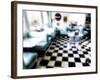 Classic American Diner Interior-George Oze-Framed Photographic Print