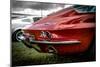 Classic American Muscle Car in Red-David Challinor-Mounted Photographic Print