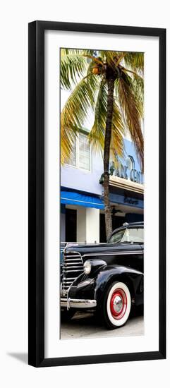 Classic Antique Car of Art Deco District - Park Central Hotel on Ocean Drive - Miami Beach-Philippe Hugonnard-Framed Photographic Print