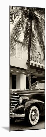 Classic Antique Car of Art Deco District - Park Central Hotel on Ocean Drive - Miami Beach-Philippe Hugonnard-Mounted Photographic Print