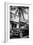 Classic Antique Car of Art Deco District - Park Central Hotel on Ocean Drive - Miami Beach-Philippe Hugonnard-Framed Premium Photographic Print