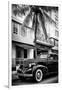 Classic Antique Car of Art Deco District - Park Central Hotel on Ocean Drive - Miami Beach-Philippe Hugonnard-Framed Photographic Print