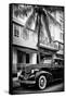 Classic Antique Car of Art Deco District - Park Central Hotel on Ocean Drive - Miami Beach-Philippe Hugonnard-Framed Stretched Canvas