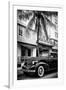 Classic Antique Car of Art Deco District - Park Central Hotel on Ocean Drive - Miami Beach-Philippe Hugonnard-Framed Photographic Print